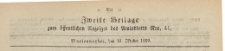 Zweite Beilage zum öffentlichen Anzeiger des Amtsblatt, 1869.10.13 nr 41