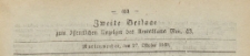 Zwete Beilage zum öffentlichen Anzeiger des Amtsblatt, 1869.10.27 nr 43