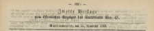 Zweite Beilage zum öffentlichen Anzeiger des Amtsblatt, 1869.11.10 nr 45