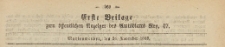 Erste Beilage zum &ouml;ffentlichen Anzeiger des Amtsblatt, 1869.11.24 nr 47