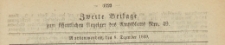 Zweite Beilage zum öffentlichen Anzeiger des Amtsblatt, 1869.12.08 nr 49