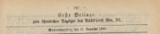 Erste Beilage zum öffentlichen Anzeiger des Amtsblatt, 1869.12.15 nr 50