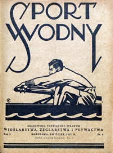 Sport Wodny, 1927, nr 4