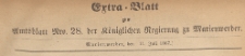 Extra=Blatt zum Amtsblatt der Königlichen Regierung zu Marienwerder für das Jahr, 1867.07.11 nr 28