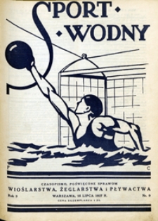 Sport Wodny, 1927, nr 9