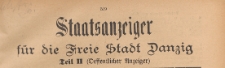 Staatsanzeiger für die Freie Stadt Danzig. Teil 2, Oeffentlicher Anzeiger, 1922.12.30 nr 63