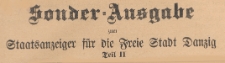 Sonder=Ausgabe Staatsanzeiger f&uuml;r die Freie Stadt Danzig. Teil 2, 1922.12.12 nr 58