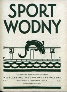 Sport Wodny, 1927, nr 15