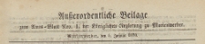 Ausserordentliche Beilage zum Amtsblatt der Königlichen Regierung zu Marienwerder, 1870.01 05 nr 1