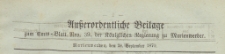 Ausserordentliche Beilage zum Amtsblatt der Königlichen Regierung zu Marienwerder, 1870.28 09 nr 39