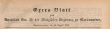 Extra=Blatt zum Amtsblatt der Königlichen Regierung zu Marienwerder für das Jahr, 1885.08.24 nr 33