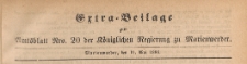 Extra=Beilage zum Amtsblatt der Königlichen Regierung zu Marienwerder für das Jahr, 1886.05.19 nr 20