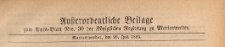 Ausserordentliche Beilage zum Amtsblatt der Königlichen Regierung zu Marienwerder, 1886.07.28 nr 30