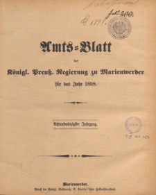 Amts-Blatt der Königlichen Regierung zu Marienwerder für das Jahr, 1898.02.09 nr 6