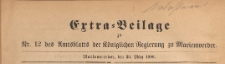 Extra=Beilage zum Amtsblatt der Königlichen Regierung zu Marienwerder für das Jahr, 1898.03.25 nr 12