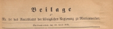Beilage des Amtsblatt der Königlichen Regierung zu Marienwerder für das Jahr, 1898.04.20 nr 16