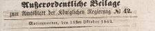 Ausserordentliche Beilage zum Amtsblatt der Königlichen Regierung, 1842.10.21 nr 42