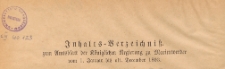 Amts-Blatt der Königlichen Regierung zu Marienwerder für das Jahr, 1893, Inhalts