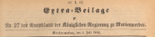 Extra=Beilage des Amtsblatts der K&ouml;niglichen Regierung zu Marienwerder f&uuml;r das Jahr, 1892.07.06 nr 27