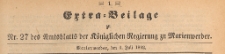 Extra=Beilage des Amtsblatts der Königlichen Regierung zu Marienwerder für das Jahr, 1892.07.06 nr 27