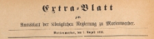 Extra=Blatt des Amtsblatts der Königlichen Regierung zu Marienwerder für das Jahr, 1892.08.01