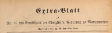 Extra=Blatt des Amtsblatts der Königlichen Regierung zu Marienwerder für das Jahr, 1892.09.19 nr 37