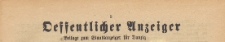Oeffentlicher Anzeiger : Beilage zum Staatsanzeiger für Danzig Nr. 2, 1922.01.07 nr 1