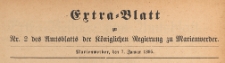 Extra=Blatt des Amtsblatts der K&ouml;niglichen Regierung zu Marienwerder f&uuml;r das Jahr, 1895.01.07 nr 2