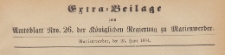 Extra=Beilage zum Amtsblatt der Königlichen Regierung zu Marienwerder für das Jahr, 1884.06.25 nr 26