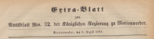 Extra=Blatt zum Amtsblatt der Königlichen Regierung zu Marienwerder für das Jahr, 1883.08.08 nr 32