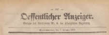 Oeffentlicher Anzeiger : Beilage des Amtsblatt der Königlichen Regierung, 1883.02.07 nr 6