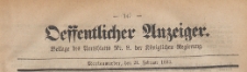 Oeffentlicher Anzeiger : Beilage des Amtsblatt der Königlichen Regierung, 1883.02.21 nr 8
