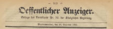 Oeffentlicher Anzeiger : Beilage des Amtsblatt der Königlichen Regierung, 1883.12.26 nr 52