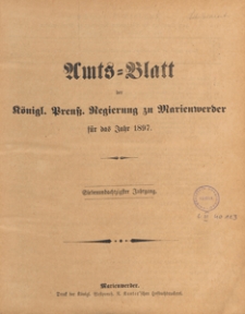 Amts-Blatt der Königlichen Regierung zu Marienwerder für das Jahr, 1897.07.21 nr 29