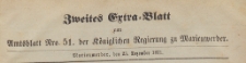 Extra=Blatt zum Amtsblatt der Königlichen Regierung zu Marienwerder für das Jahr, 1871.12.23 nr 51