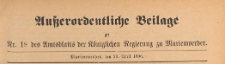 Ausserordentliche Beilage des Amtsblatts der K&ouml;niglichen Regierung zu Marienwerder, 1896.04.29 nr 18