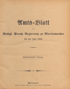 Amts-Blatt der Königlichen Regierung zu Marienwerder für das Jahr, 1896.07.29 nr 31