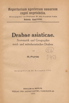Repertorium Specierum Novarum Regni Vegetabilis : Beihefte, 1925 Bd 32
