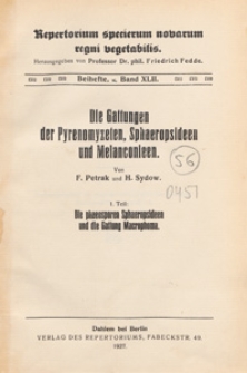 Repertorium Specierum Novarum Regni Vegetabilis : Beihefte, 1926 Bd 42