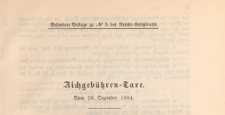 Besondere Beilage des Reichs=Gesetzblatts, 1885 nr 5, Aichgeb&uuml;hren-Tare