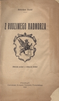 Z rodzimego Nadmorza. Zbiorek podań z różnych źródeł