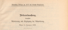 Besondere Beilage des Reichs=Gesetzblatts, 1893 nr 2