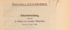 Besondere Beilage des Reichs=Gesetzblatts, 1893 nr 30