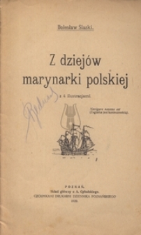 Z dziejów marynarki polskiej