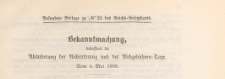 Besondere Beilage des Reichs=Gesetzblatts, 1888 nr 24