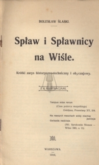 Spław i spławnicy na Wiśle
