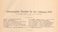 Deutsche Wissenschaft, Erziehung und Volksbildung : Amtsblatt des Reichsministeriums f&uuml;r Wissenschaft, Erziehung und Volksbildung und der Unterrichtsverwaltungen der L&auml;nder, 1935, Chronologische Ueberficht
