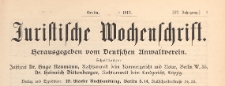 Juristische Wochenschrift : Organ des Deutschen Anwaltvereins, 1913.07.01 nr 13