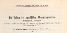 Zugabe zur Juristischen Wochenschrift 1913 nr 14