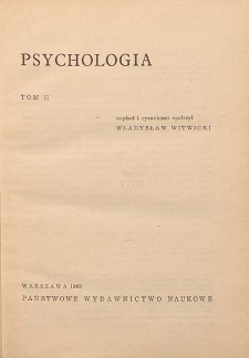 Psychologia. T. 2